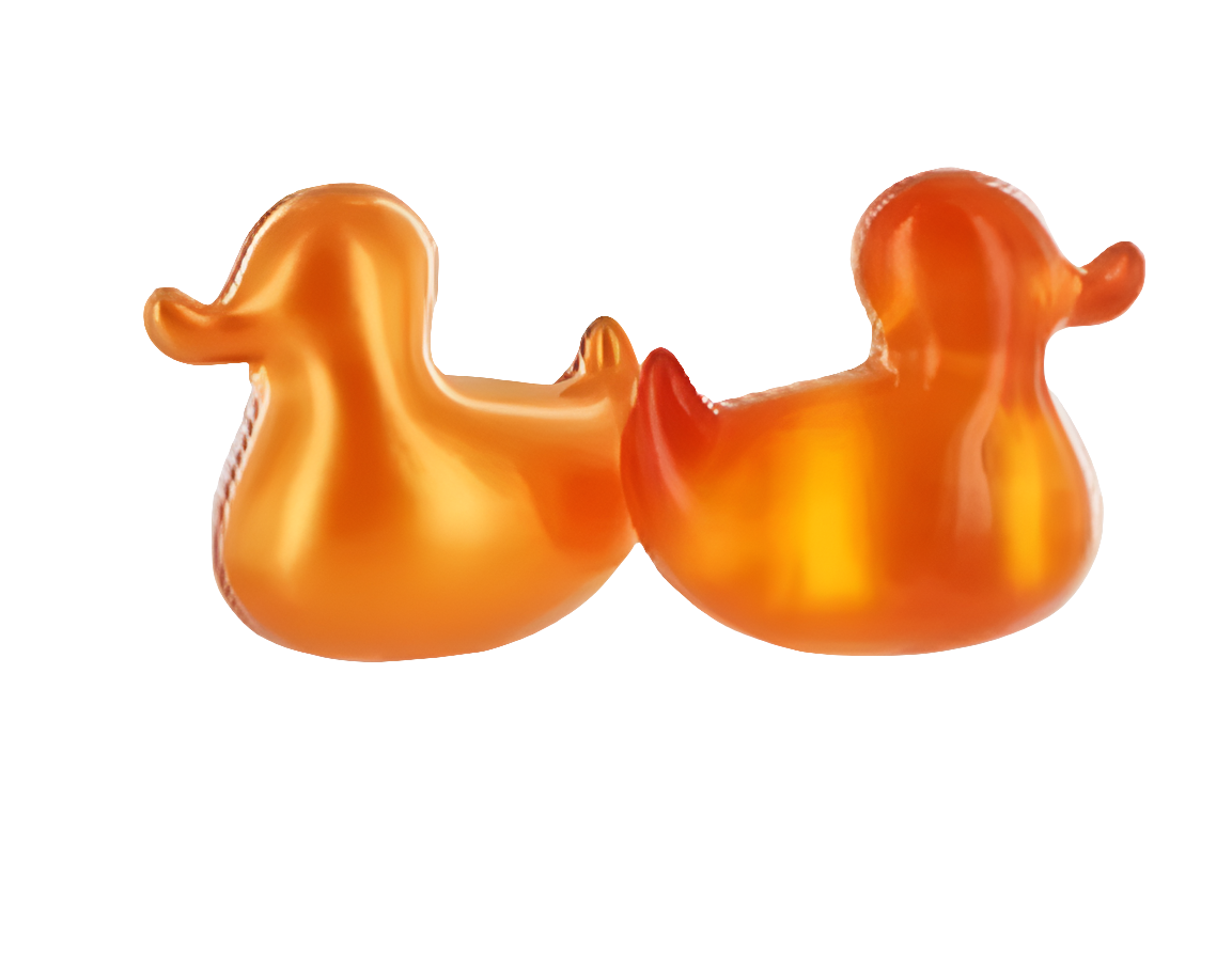 Perle de bain canard "Abricot"