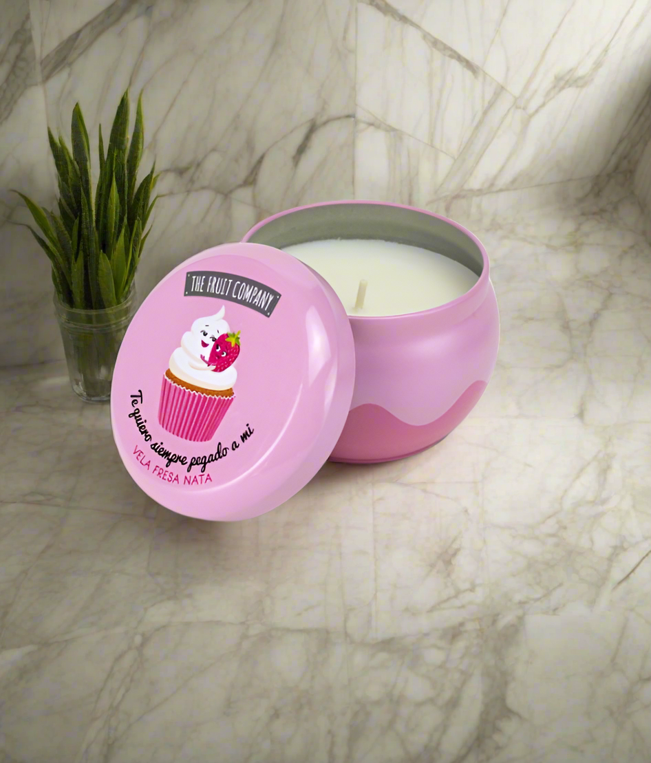Bougie parfumée "Fraise chantilly"