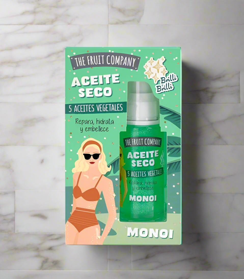 Huile sèche pailletée "Monoï"