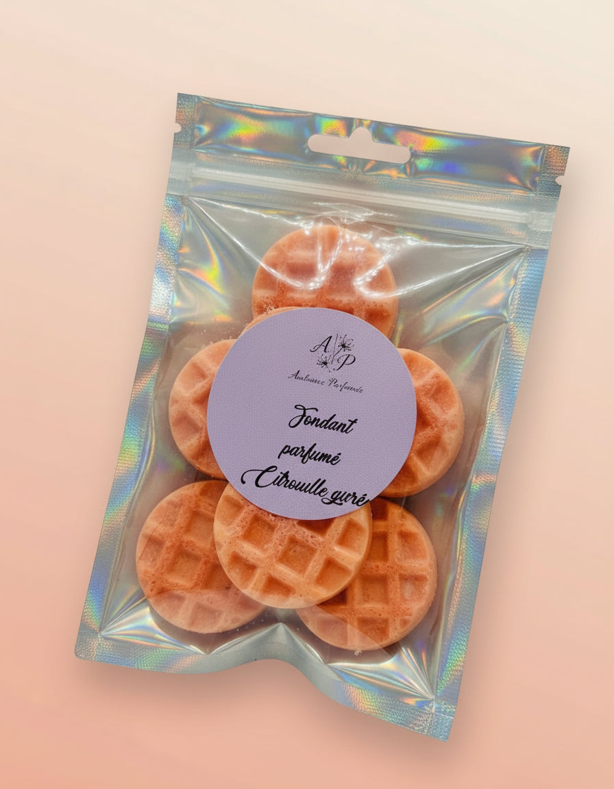 Lot de 7 fondant parfumé "Citrouille givrée" 50g