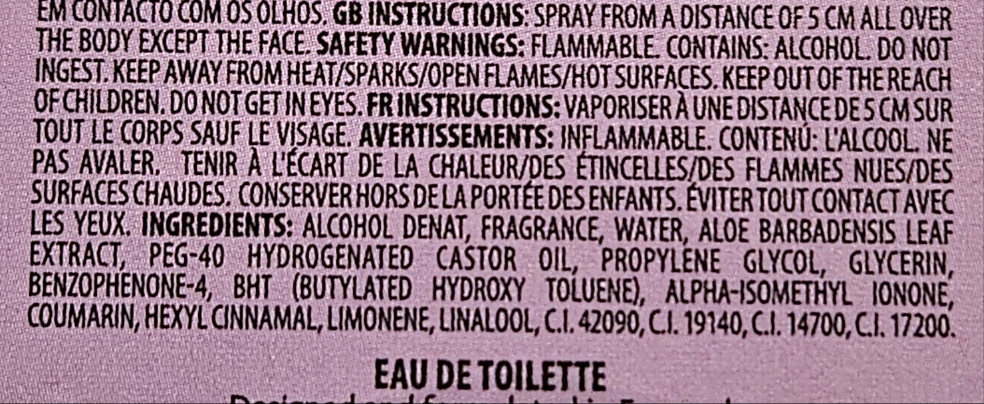 Eau de toilette "Barbe à papa"