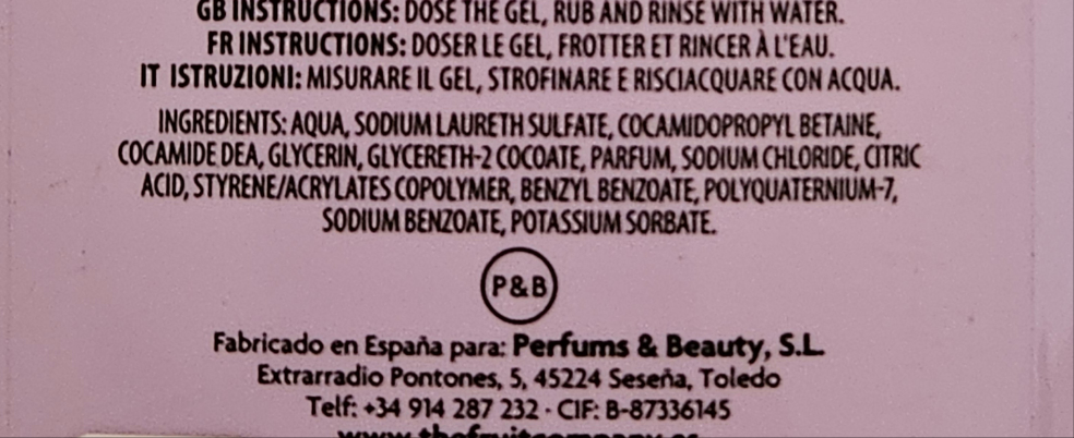 Gel douche "Mûre" Vegan