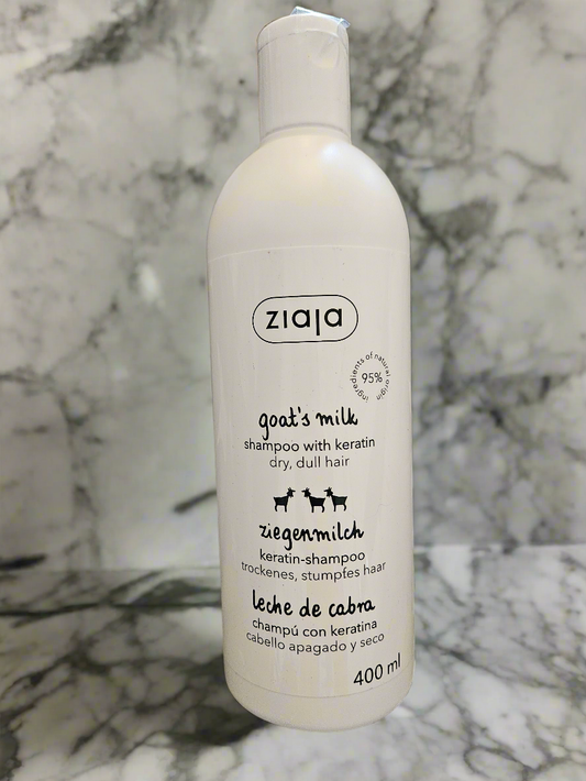 Shampooing fortifiant au lait de chèvre et à la kératine