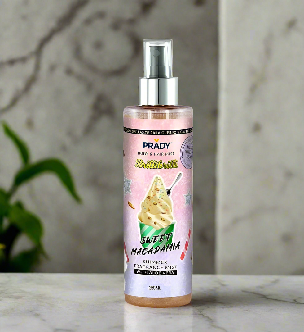 Brume parfumée pailletée "Sweet macadamia"