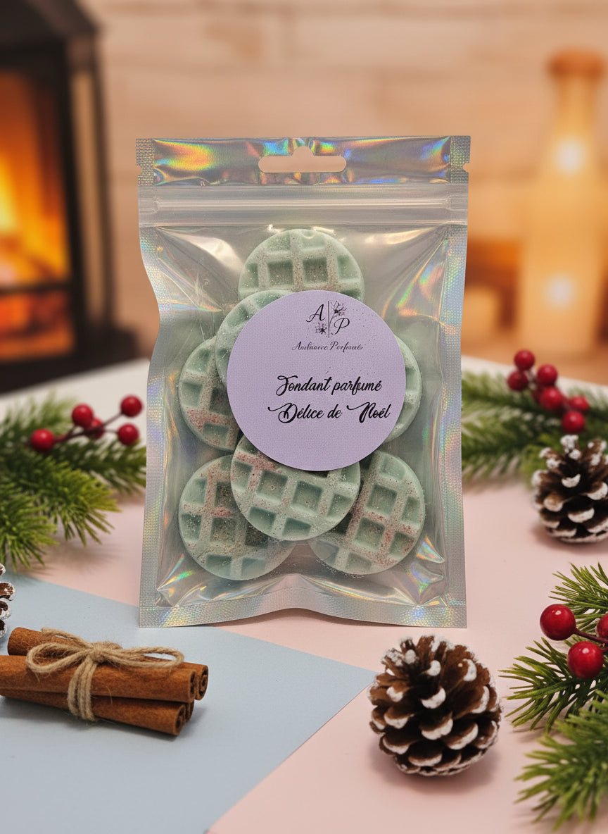 Lot de 7 fondant parfumé "Délice de Noël"  50g