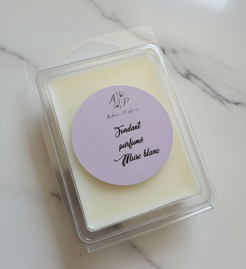 Fondant parfumé Clamshell "Musc blanc" 60g