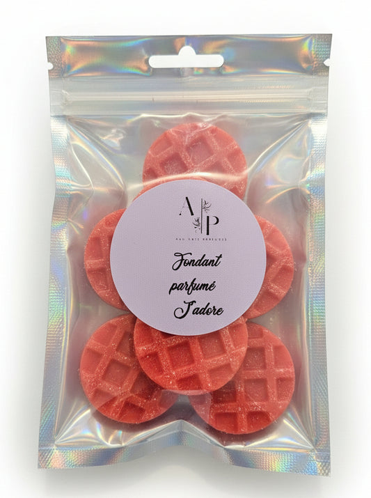 Lot de 7 fondant parfumé "j'adore"  50g